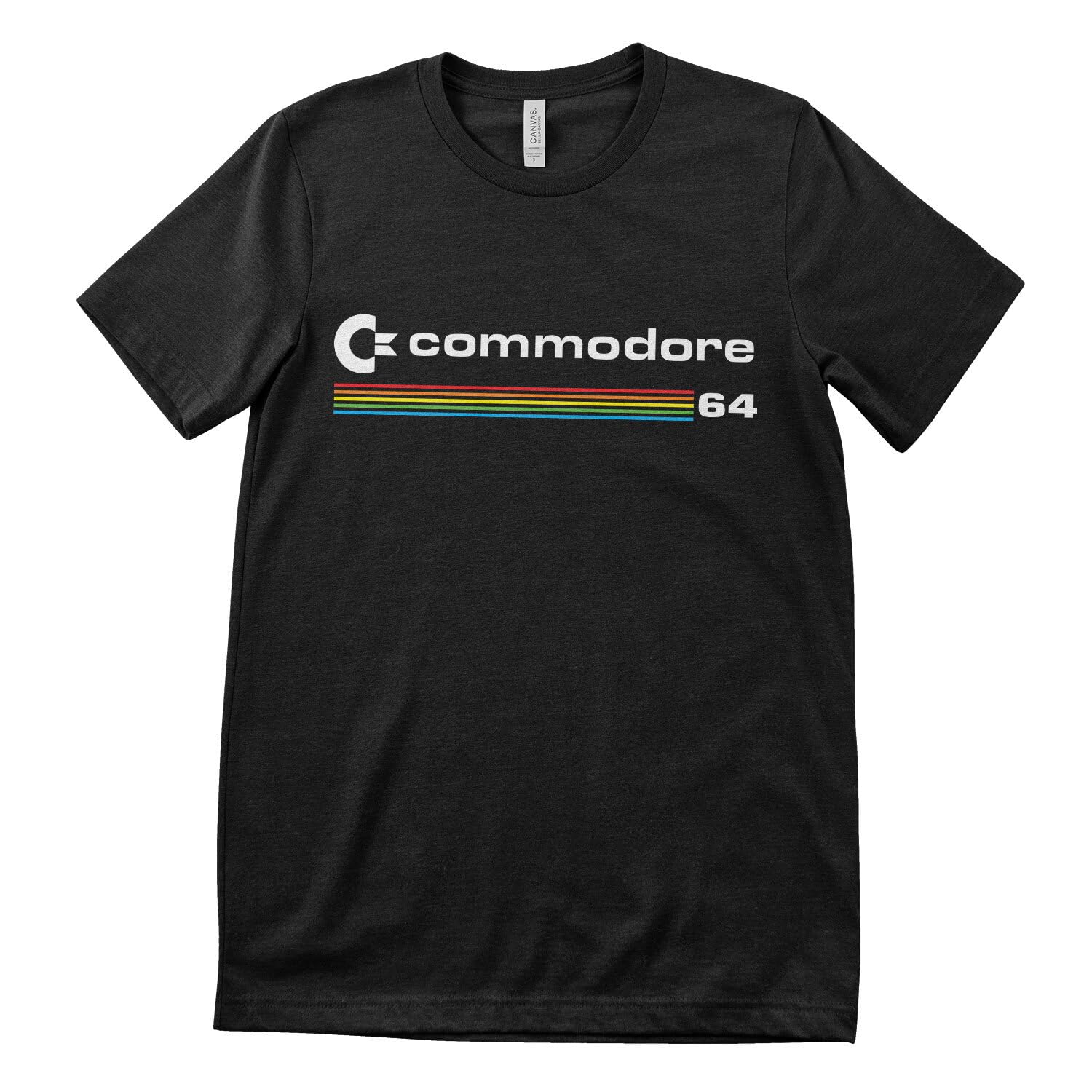 Commodore 64 Officially Licensed Commodore Logo Mens T-Shirt (Black), Medium