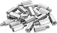 Vista 24 de PATIKIL M2x9mm+0.157 in Macho-Hembra Hex Standoff, paquete de 20 tornillos de acero inoxidable para placas base, cajas de computadora, placas