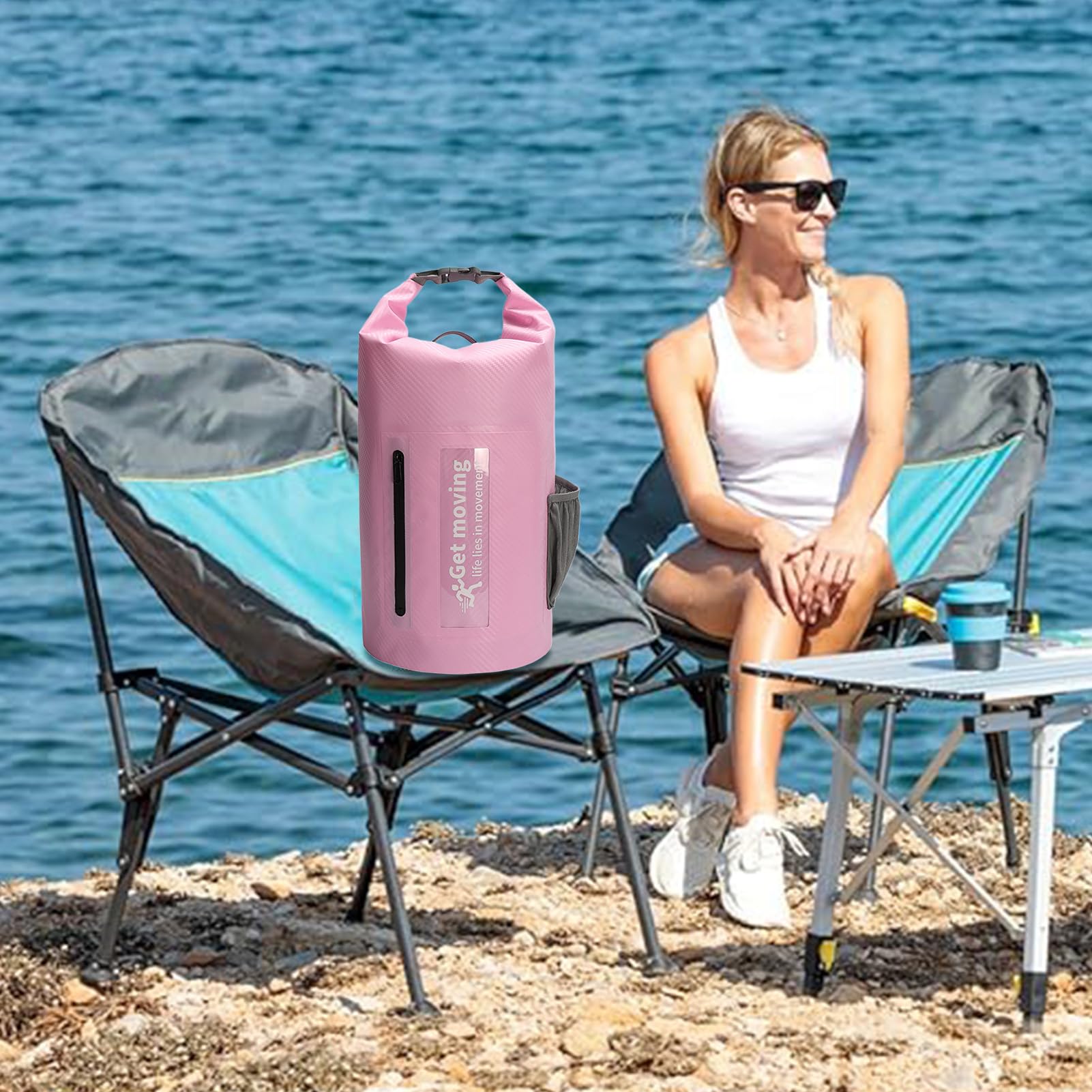 impermeable para kayak, 20 l, organizadora para rafting, para deportes acuáticos, viajes a la playa, natación, Rafting, camping, nadadores