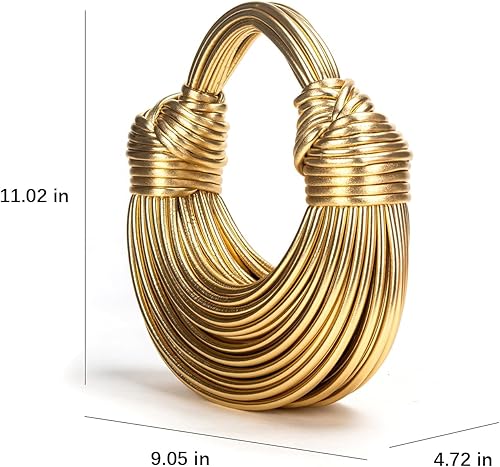 Miniatura 7 de Creative Noodle Bag,Ladies Woven Handbag Shoulder Underarm Bag for Women Shoulder Bags PU Material Shoulder Messenger Bag (Khaki)