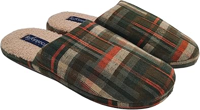 de fonseca Brunico Winter Slippers, Warm Closed Slippers for Men, Slippers with Fur for Home