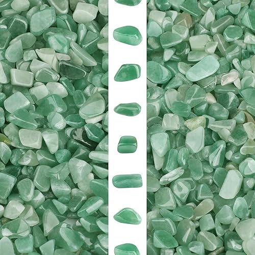 Miniatura 8 de gemshan Chips de cuarzo rosa de 2 libras de cristal triturado natural a granel de 0.236 a 0.315 pulgadas, piedra de cristal curativo para acuario,