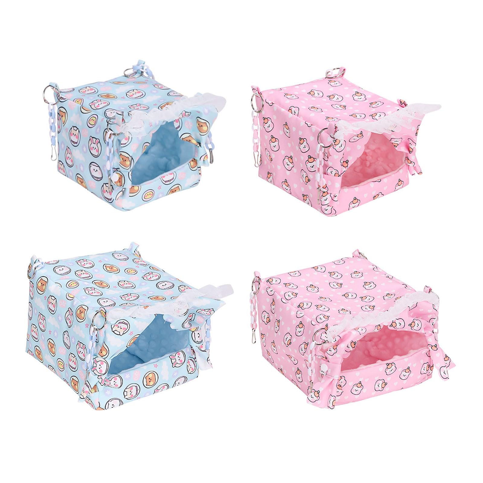 Perchoir pour oiseaux - Tente de lit pour perroquets - Fournitures de conure - Couverture en fourrure pour petits et grands perroquets - Jouet balançoire pour grands oiseaux - Perchoir pour