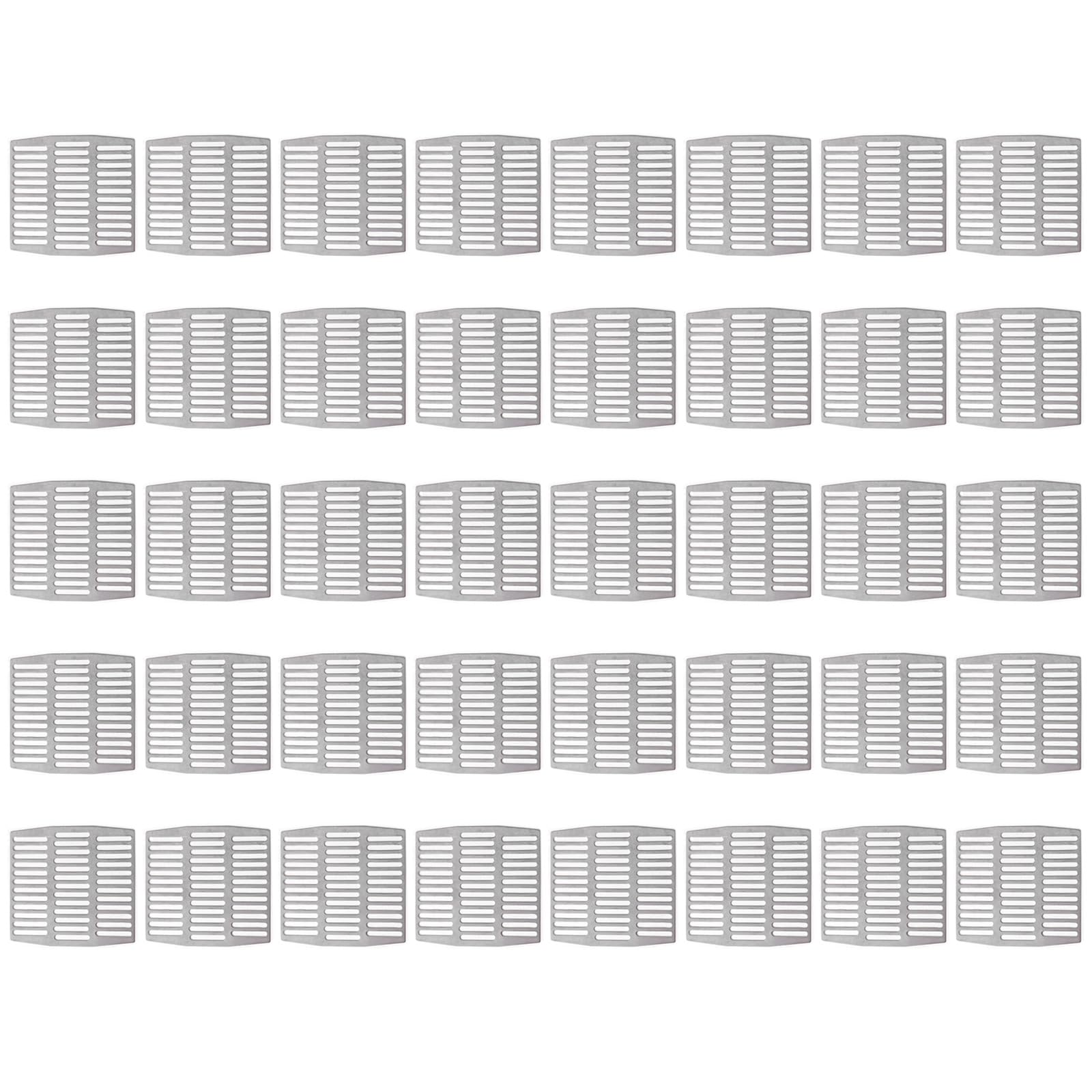 Buxuaaaa Comprehensive 40pcs Steel Weep Hole Covers Set Ensuring Proper Ventilation Steel Weep Vents Set Upgrades for Brick Wall Exteriors Wall Ventilation
