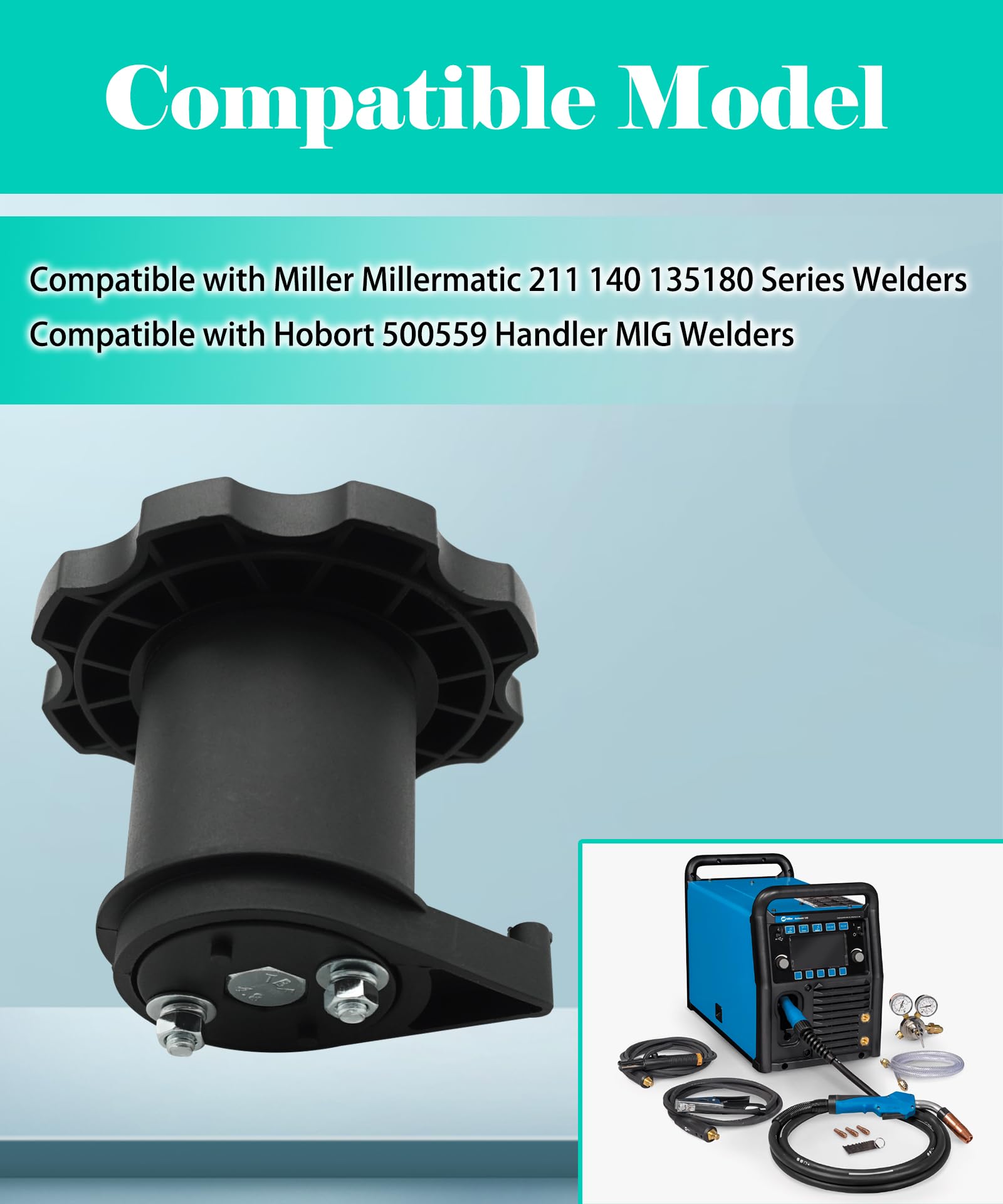 Wire Spool Adapter Hub Kit Replacement Fit For Miller Millermatic 211 140 135 180 Series For Hobart 500559 Handler MIG Welders