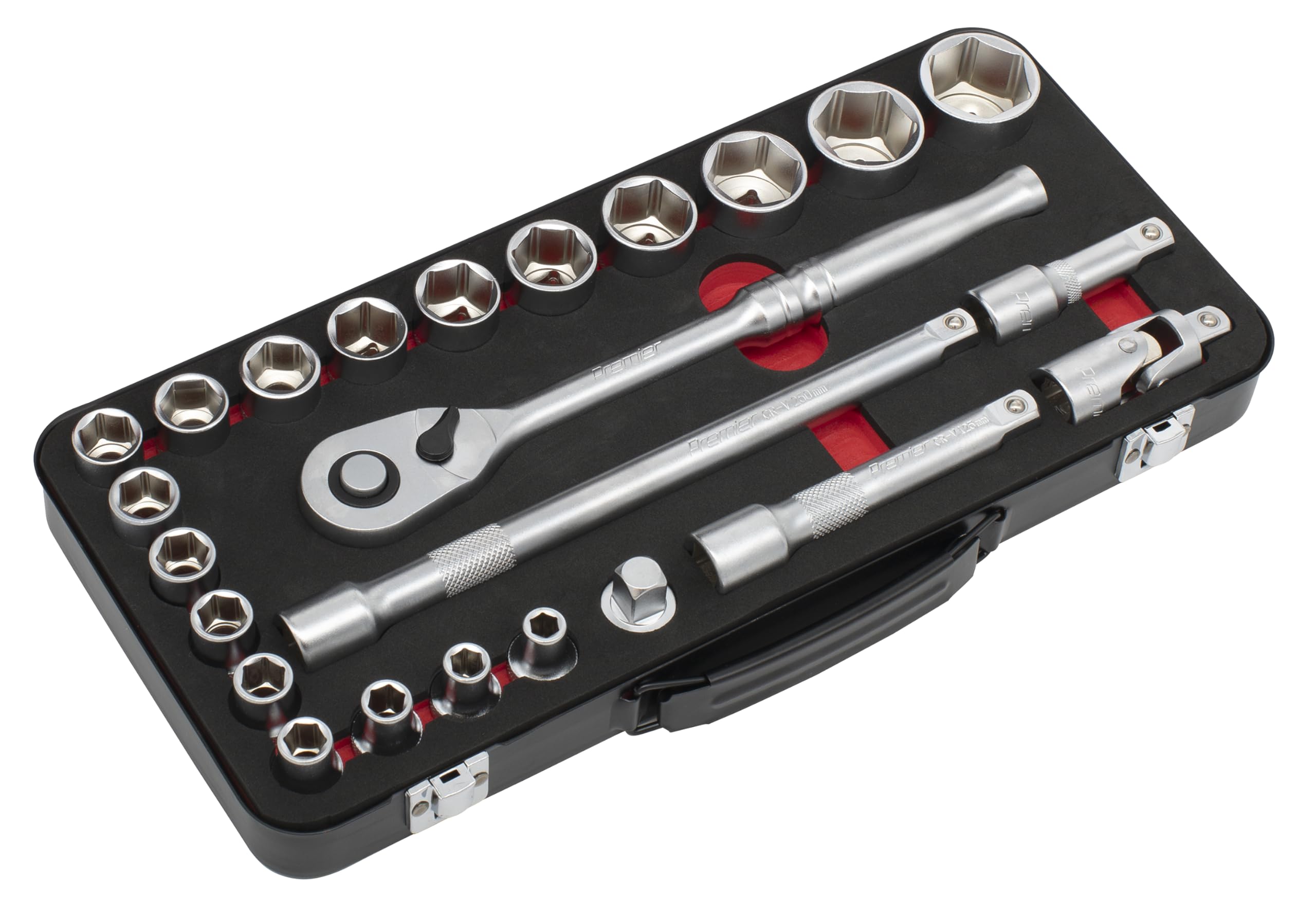 Sealey Women's Ak7924 Socket Set 1/2Insq Drive 24Pc - Premier Platinum Series