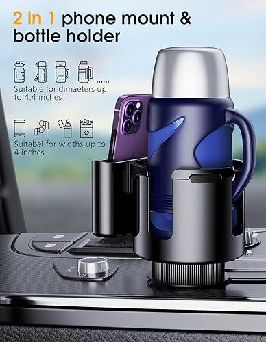 Miniatura 5 de Expansor de portavasos para automóvil, actualización 2023 Adaptador de portavasos grande para automóvil que se adapta a la mayoría de portavasos,