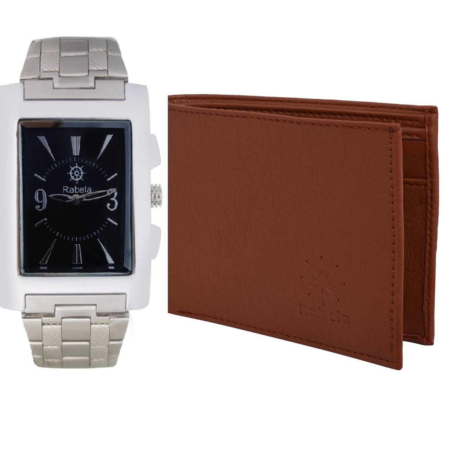 Rabela ® Mens Combo Pack of Wallet and Watch Analog Steel Strap Rww-699 (B07C17DVCH) Amazon Price History, Amazon Price Tracker