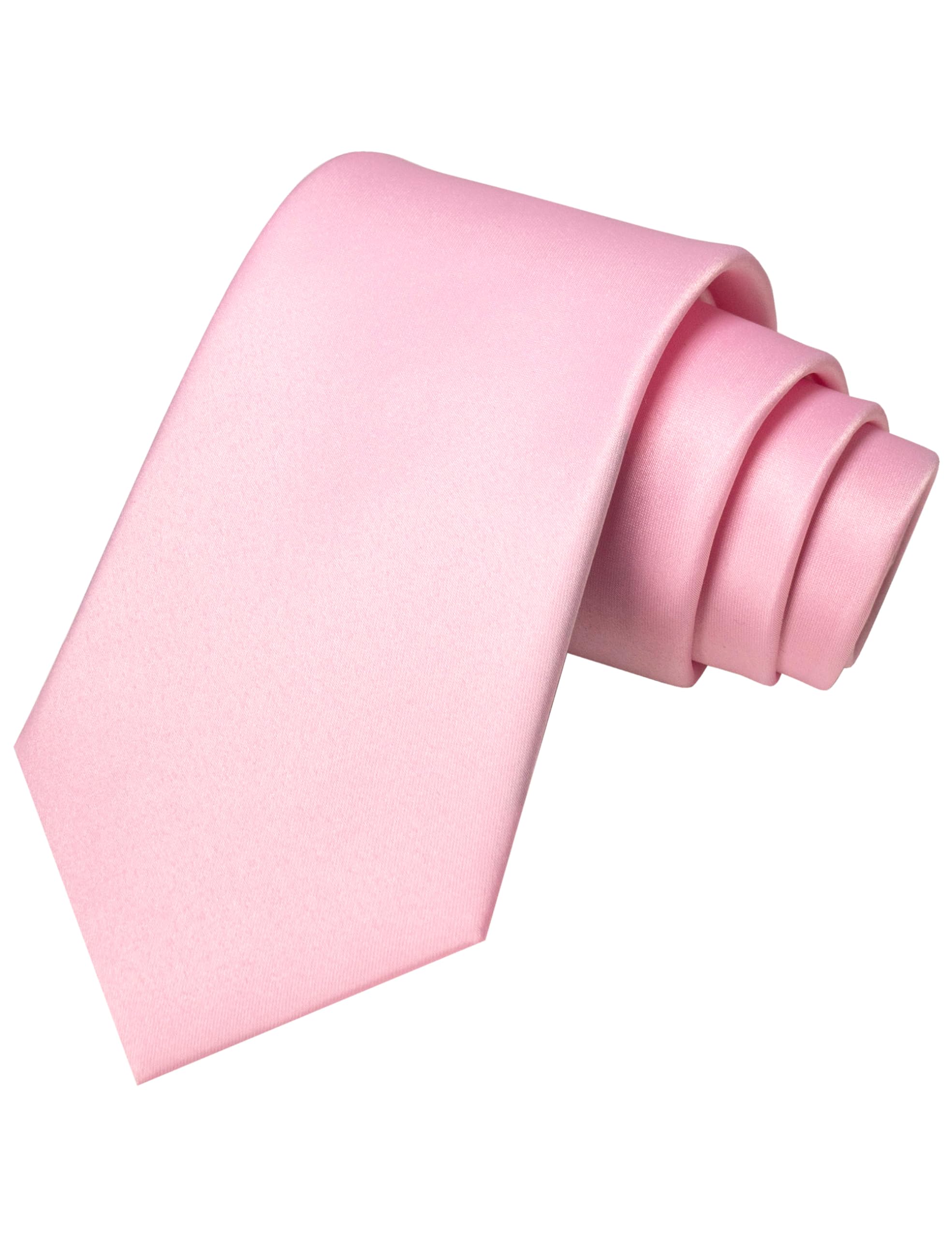 JEMYGINS Solid Color Tie Mens Necktie for Business and Wedding — view 13