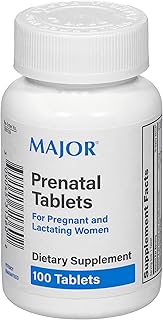 MAJOR Prenatal Tablets for Pregnant and Lactating Women - Dietary Supplement - 100 Count