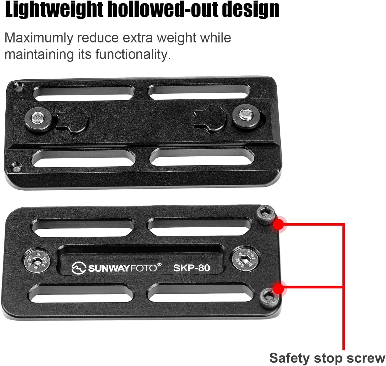 3.1 inch Keymod to Arca Swiss Rail Mount Plate Adapter Accessories for Tripod,80mm SKP-80 - Image 7