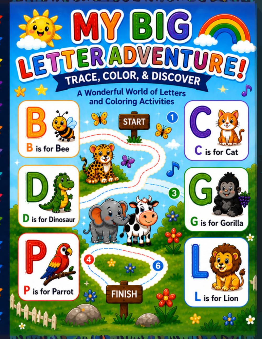 The Fun Ultimate A to Z Activity Book: Trace and Color the Alphabet for Preschoolers Ages 3-5