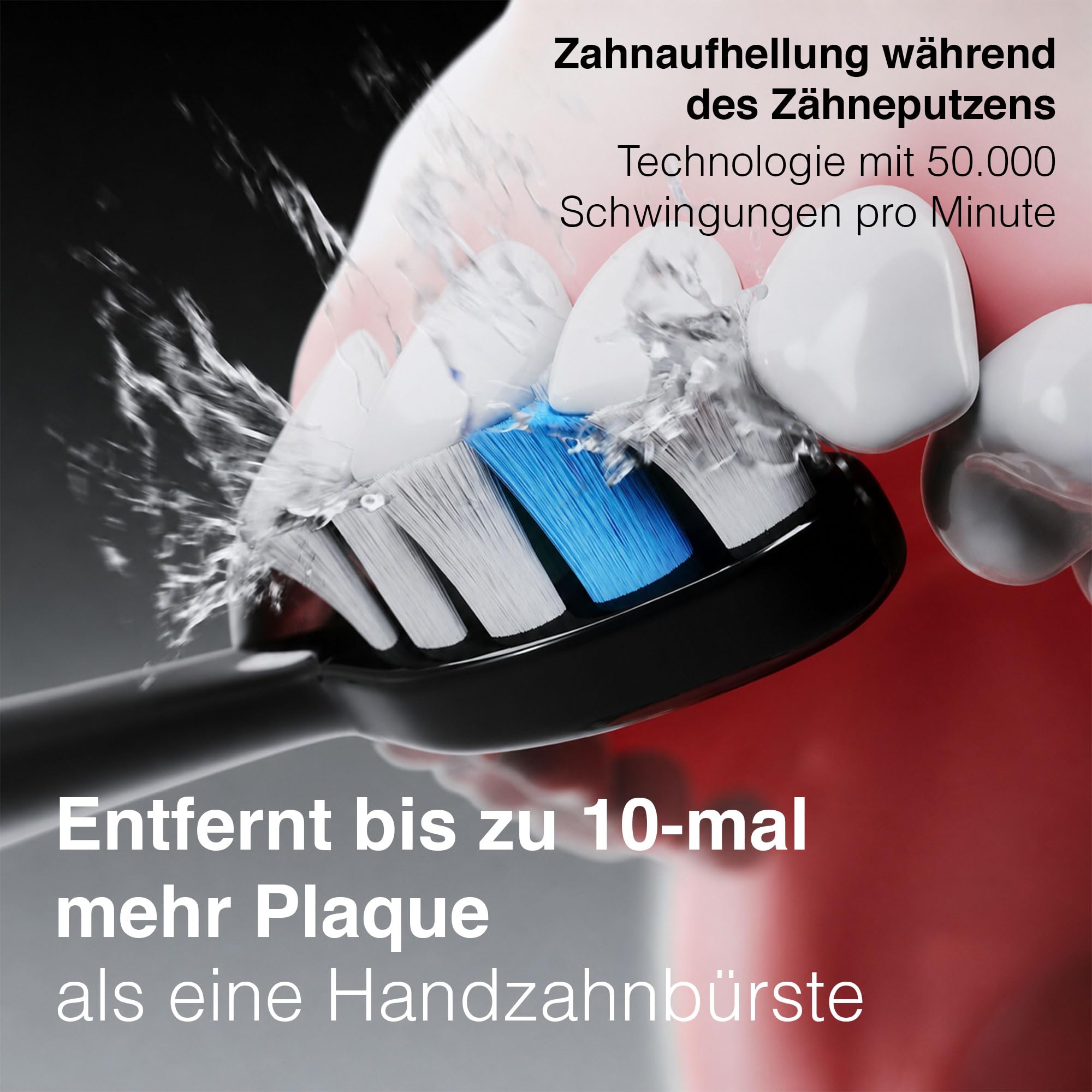 Aquasonic - Duo Series PRO UV | ADA akzeptierte elektrische Zahnbürste mit UV-Sanitizer - Induktive Ladestation, 5 Modi mit Smart Timern, 10 Proflex Bürstenköpfe & 2 Reiseetuis