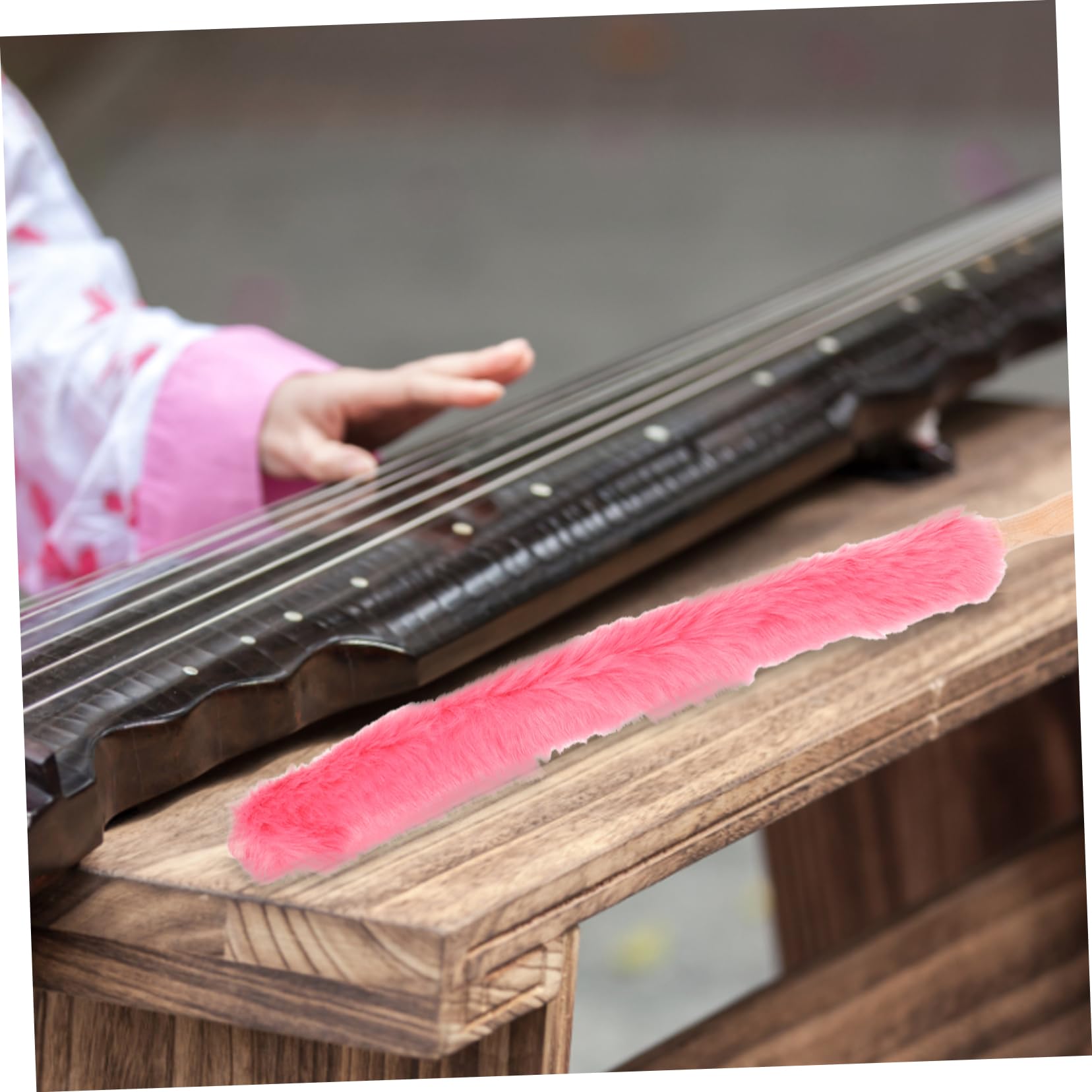 minkissy Guzheng - Juego de 4 cepillos de limpieza de cerámica para cepillos de, accesorios de limpieza, accesorios de limpieza, herramienta de limpieza, instrumento musical, madera, no se