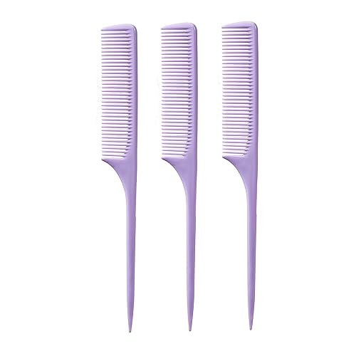 Allegro Combs Peines de cola de rata XL, peine de dientes anchos, desenredante, pelo grueso, pelos de separación de espalda gruesa, peines para