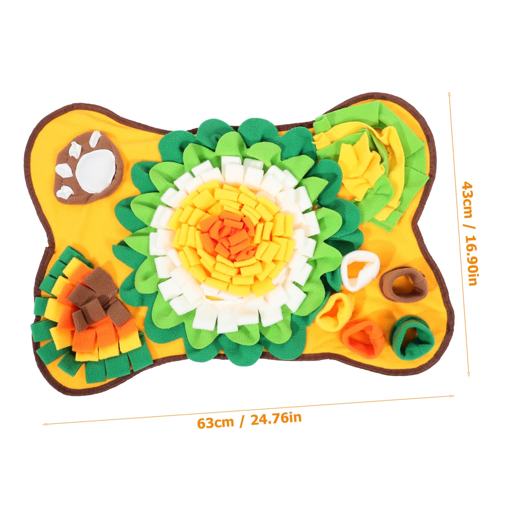TOYANDONA Alfombrilla de Algodón para Olfatear Perros en Forma de Hueso y Juego de Búsqueda de Alimento Esterilla de Forrajeo Interactiva para Entrenamiento Olfativo