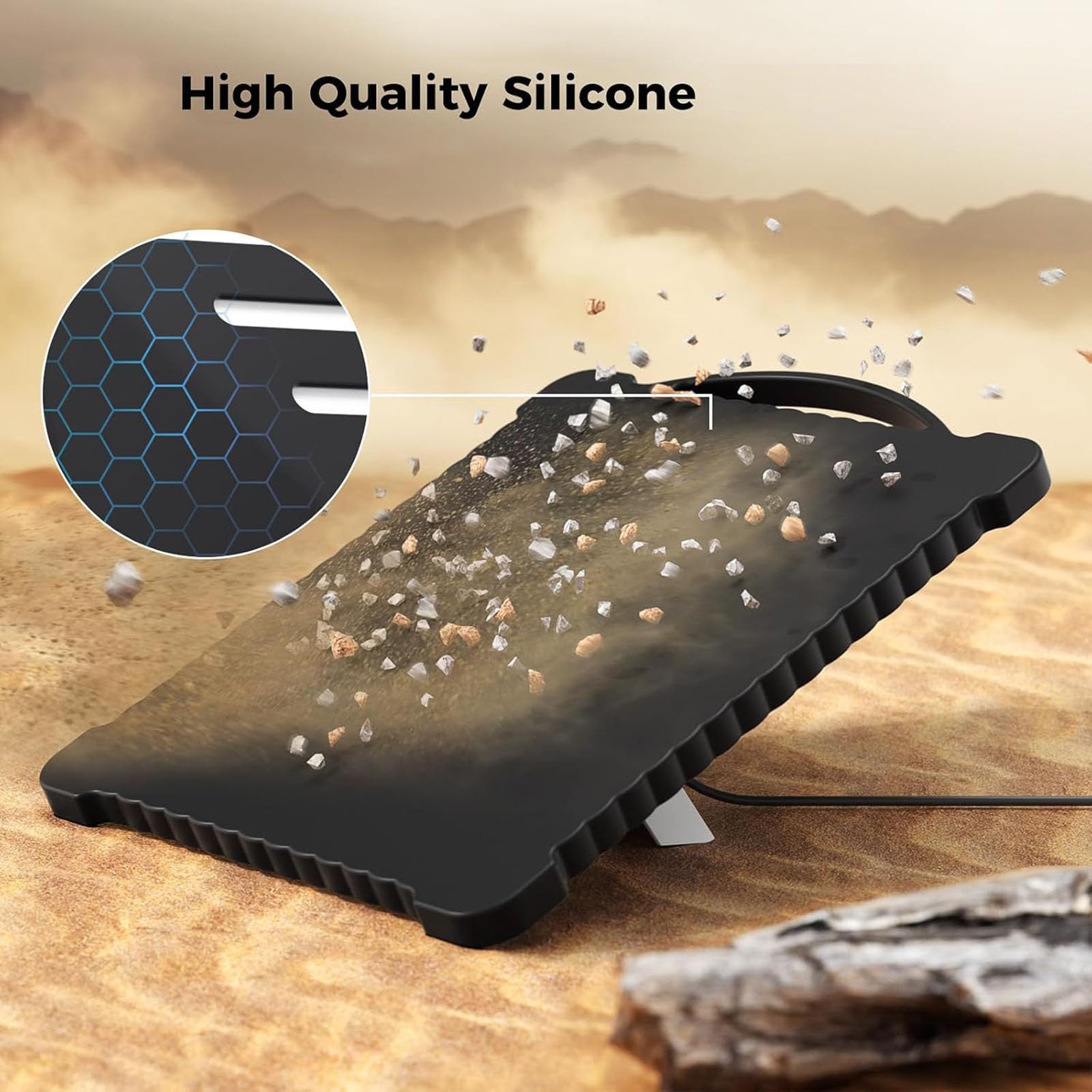 Funda de silicona para antenas de satélite pequeñas, funda protectora que ofrece un protector completo para uso en exteriores
