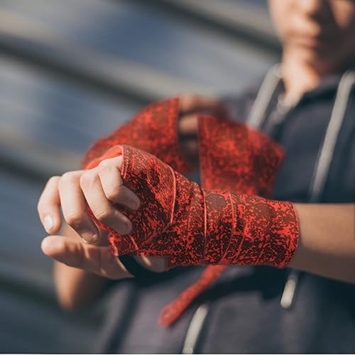 Miniatura 6 de Envoltura de mano de boxeo para hombre y mujer, envoltura elástica profesional de MMA para Muay Thai Kickboxing, vendaje de 195 pulgadas