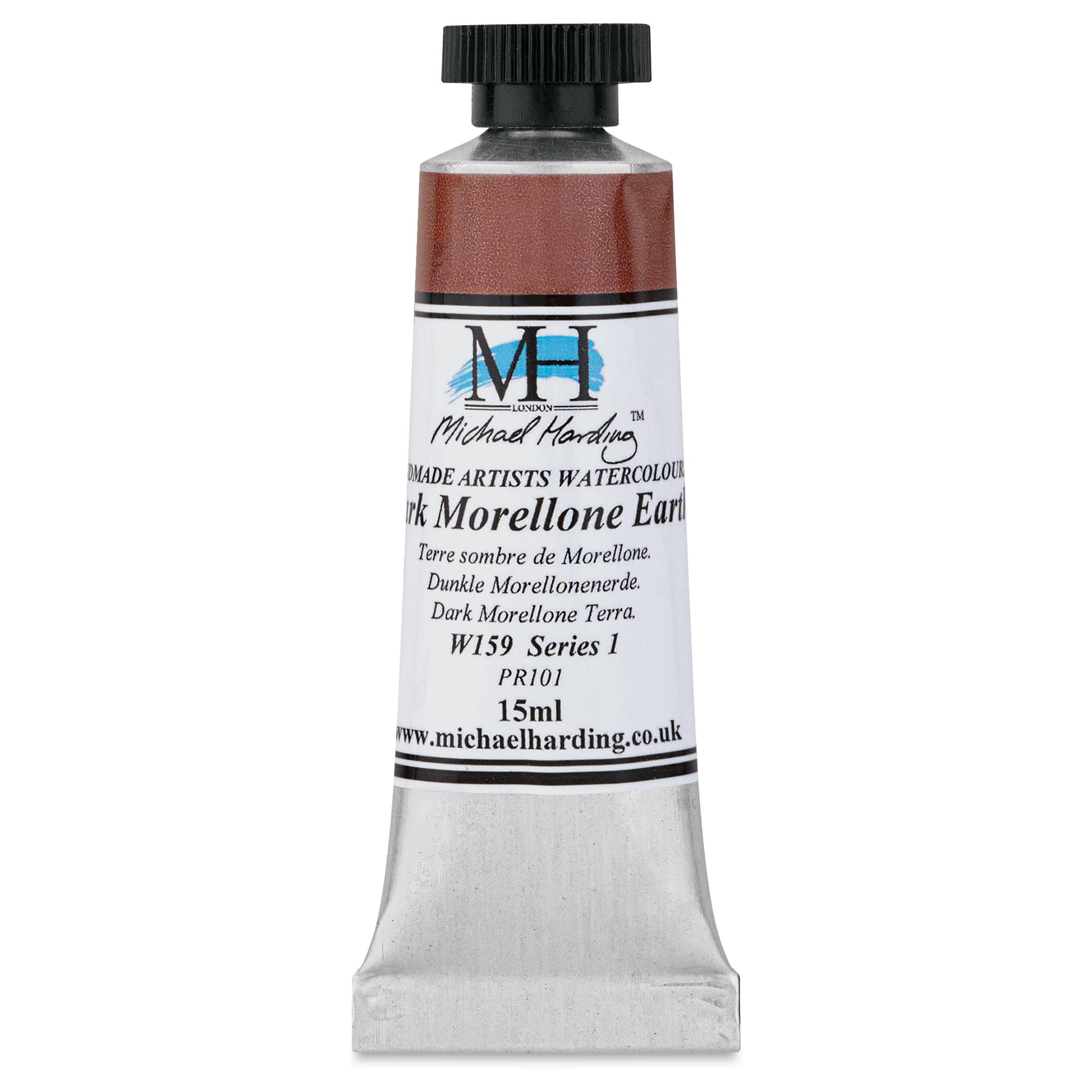 Michael Harding Professional Watercolors - 15ml Tubes (Dark Morellone Earth), 14.79 ml (Pack of 1)