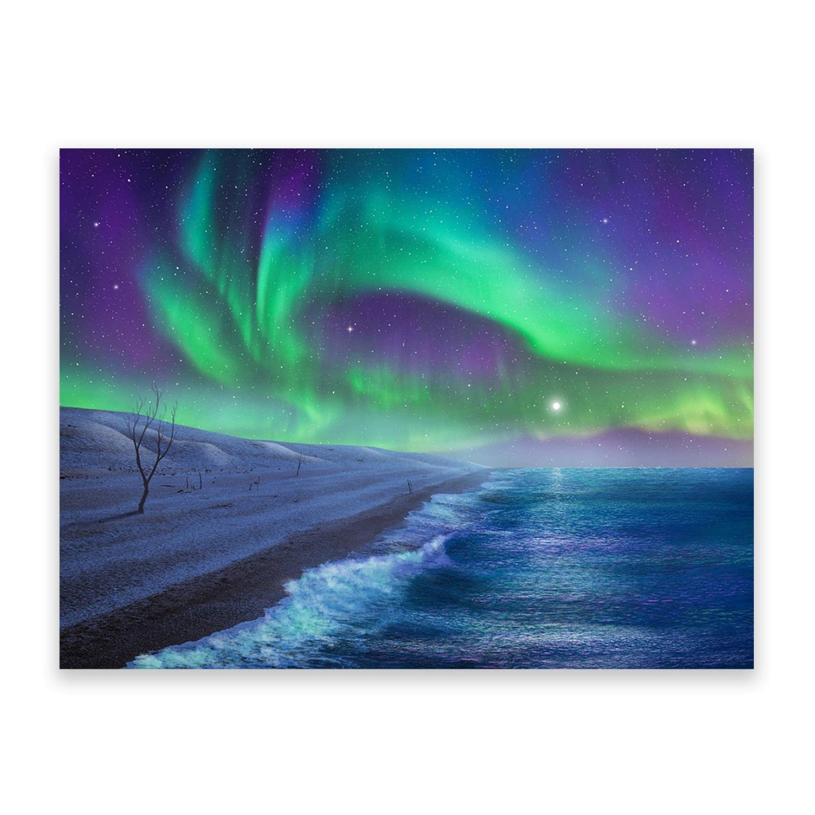 オーロラの風景画スプレーアートF20 オーロラの風景画スプレーアートF20 オーロラの風景画スプレーアートF20