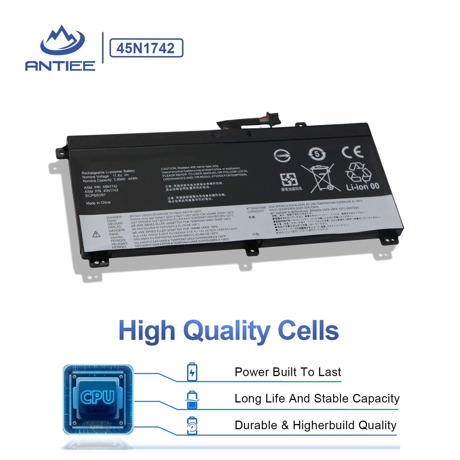 45N1742 - Batería Para Portátil Compatible Con Lenovo ThinkPad T550 T550s T560 W550 W550s P50s Series Notebook 45n1740 45n1741 45n1743 Sb10k12721 - Foto 12