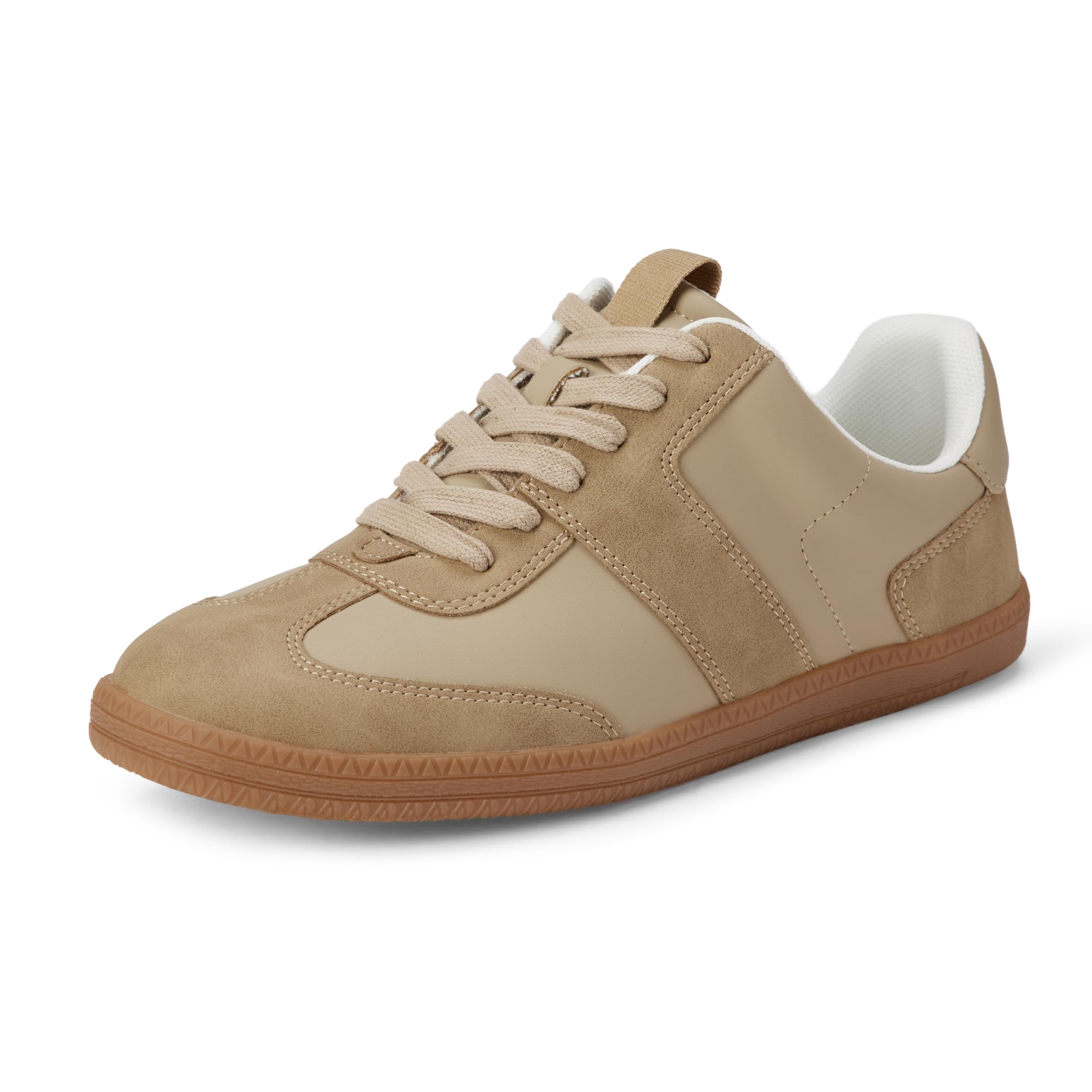 Amazon Essentials Women's Low-Top Retro Trainers, Tan, 5.5 UK