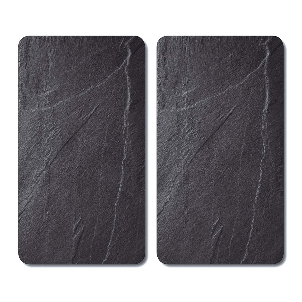 KESPER | Multi-Glasschneideplatte, Material: Glas, Maße: 52 x 30 x 0,8 cm, Motiv: Schiefer, Farbe: Dunkelgrau | 36523 13