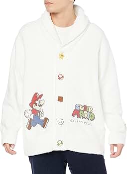 【限定コラボ】ジェラートピケ×スーパーマリオ カーディガン マリオ ジェラートピケ マリオ スーパーマリオ ユニセックス