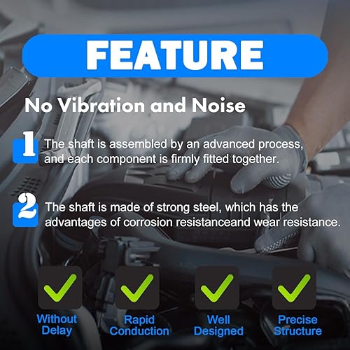 Miniatura 7 de TUCAREST 425-361 Columna de eje de dirección inferior con junta en U compatible con 2004-2008 Fo-rd F-1502006-2008 Li-ncoln Mark LT Reemplazar #
