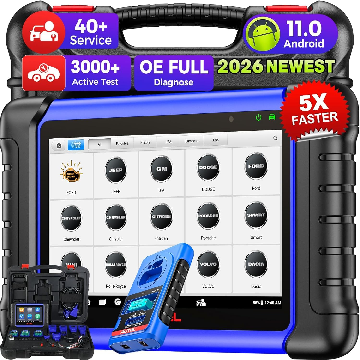 Autel MaxiIM IM508S PRO w/ XP400 PRO Key Programmer, 2026 Same as IM608 PRO 2/ IM608S II, Enhanced of IM508S IM508, Bidirectional Scanner 3000+ Test, Smart & Expert Mode, 40+ Service, OE All Sys, OS11