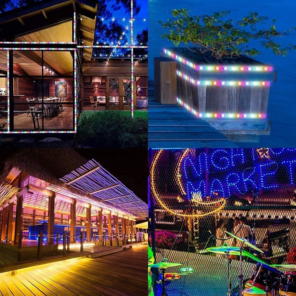 Striscia LED Solare 10 Metri 240 LED - Impermeabile IP65 Con Telecomando | 8 Modalità Per Esterni E Giardino - Foto 4