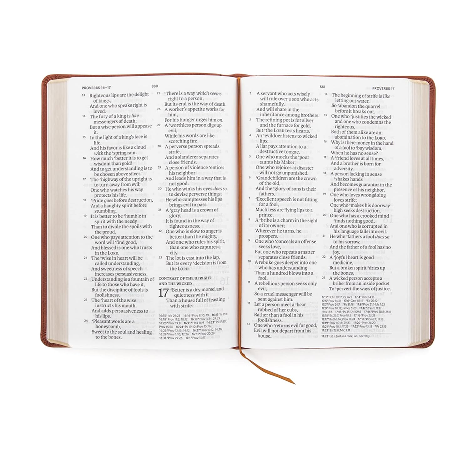NASB Super Giant Print Reference Bible, Burnt Sienna LeatherTouch