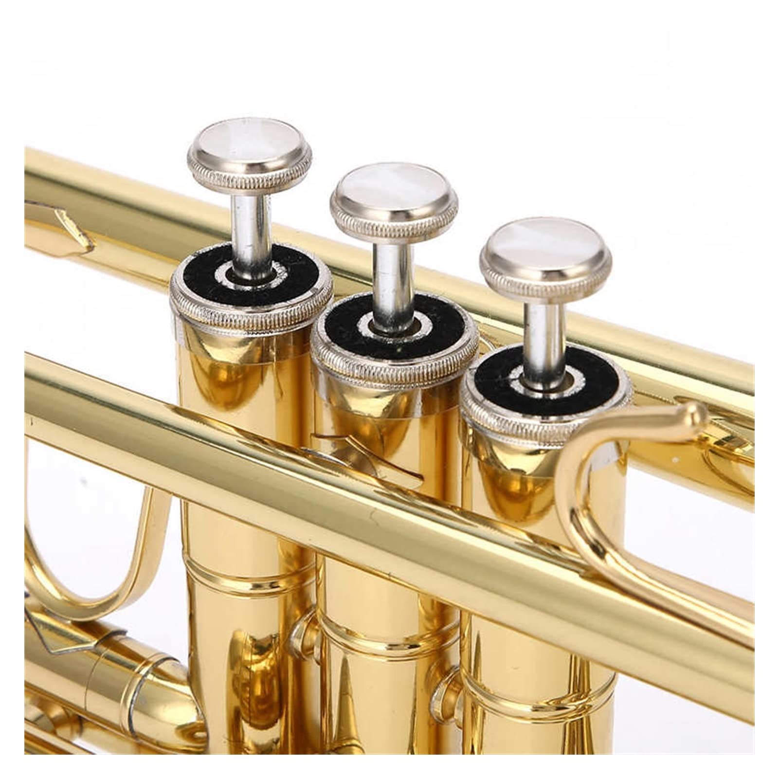 Anfänger Trompete Messing BB Trompete B Flache Gold Messing Trompete Anfänger Set Mit Handtüchern Poliergewebe Goldene Trompete