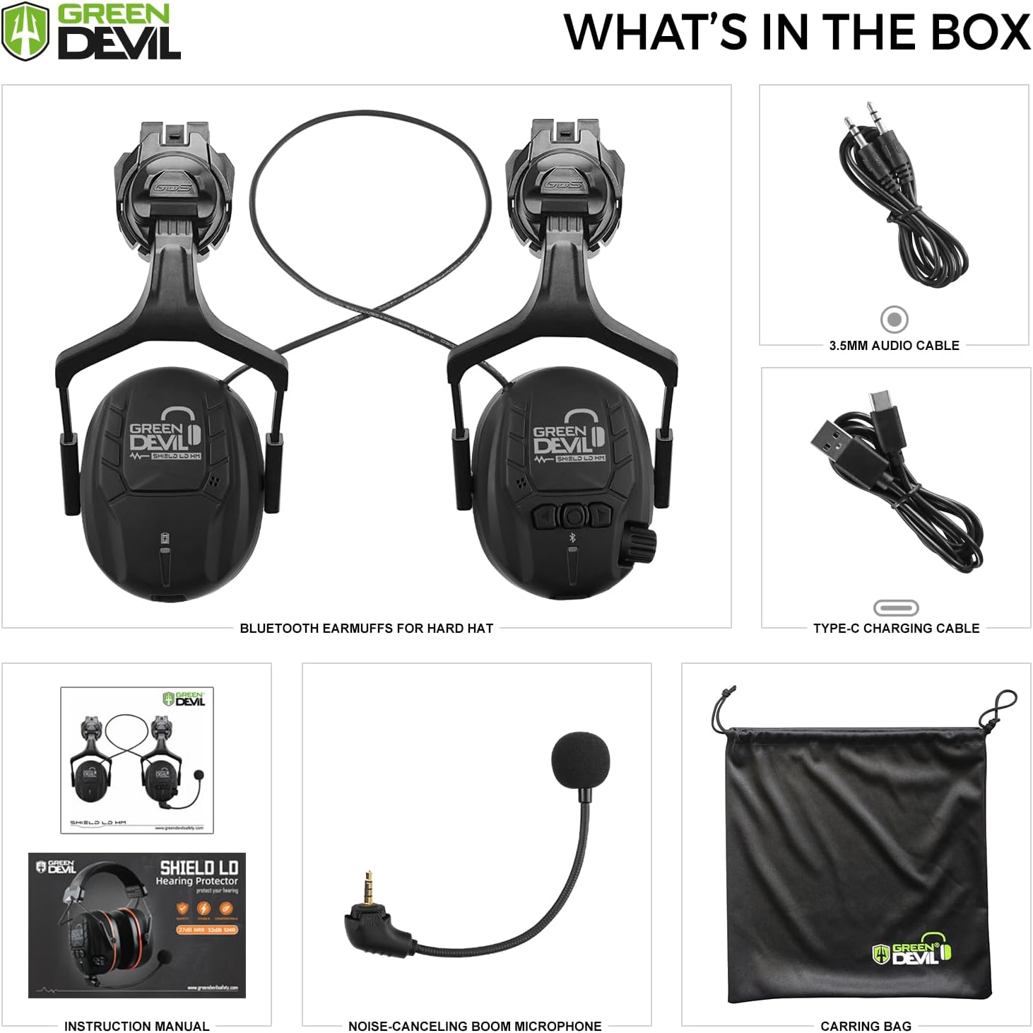 Contents of the GREEN DEVIL SHIELD LD HM package