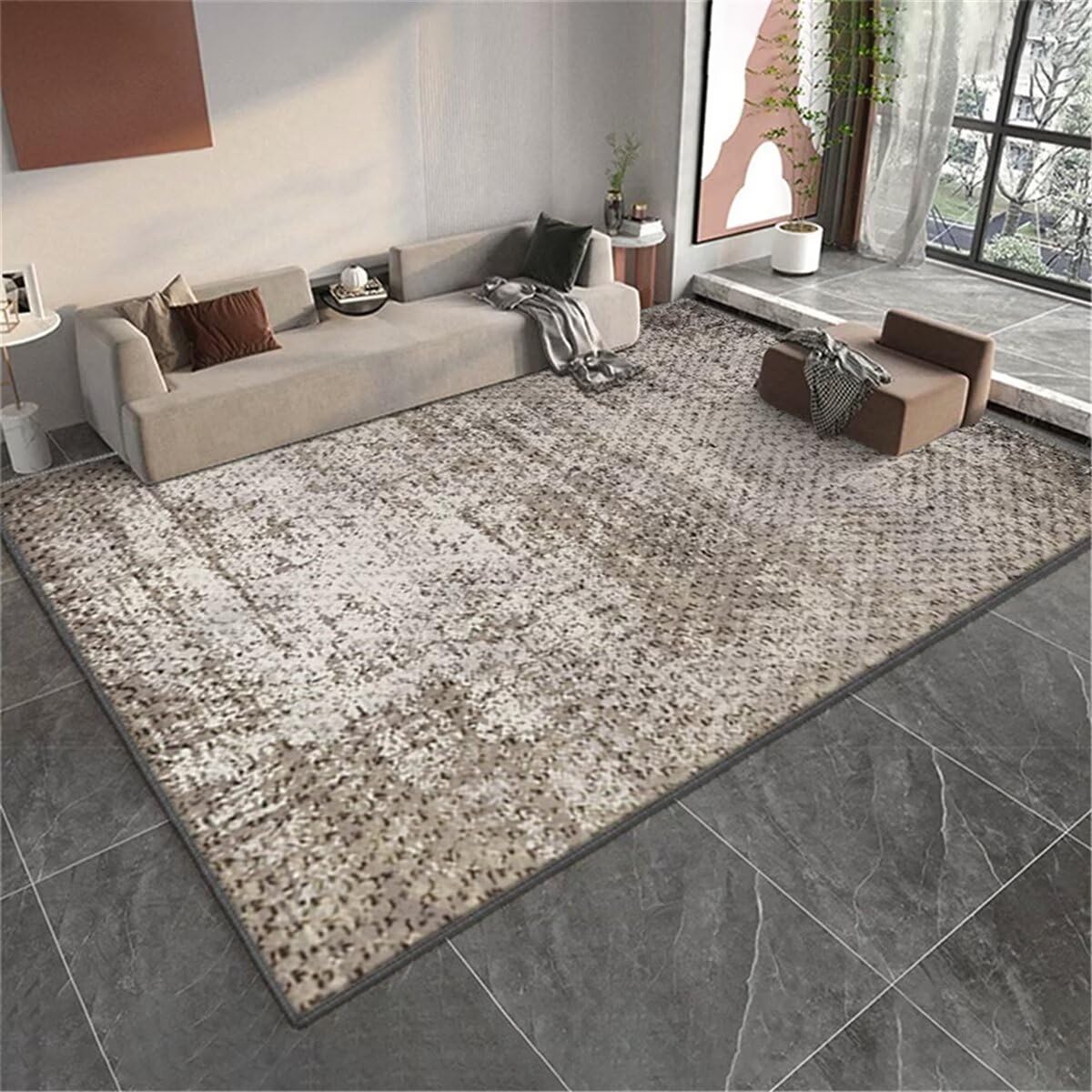Tapis de bain enfant gris pour chambre à coucher et salon cosy 90x150