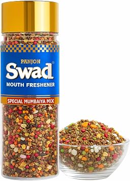 Panjon Swad Mukhwas Mouth Freshener 1 Bottle, 100g MUMBAIYA MIX
