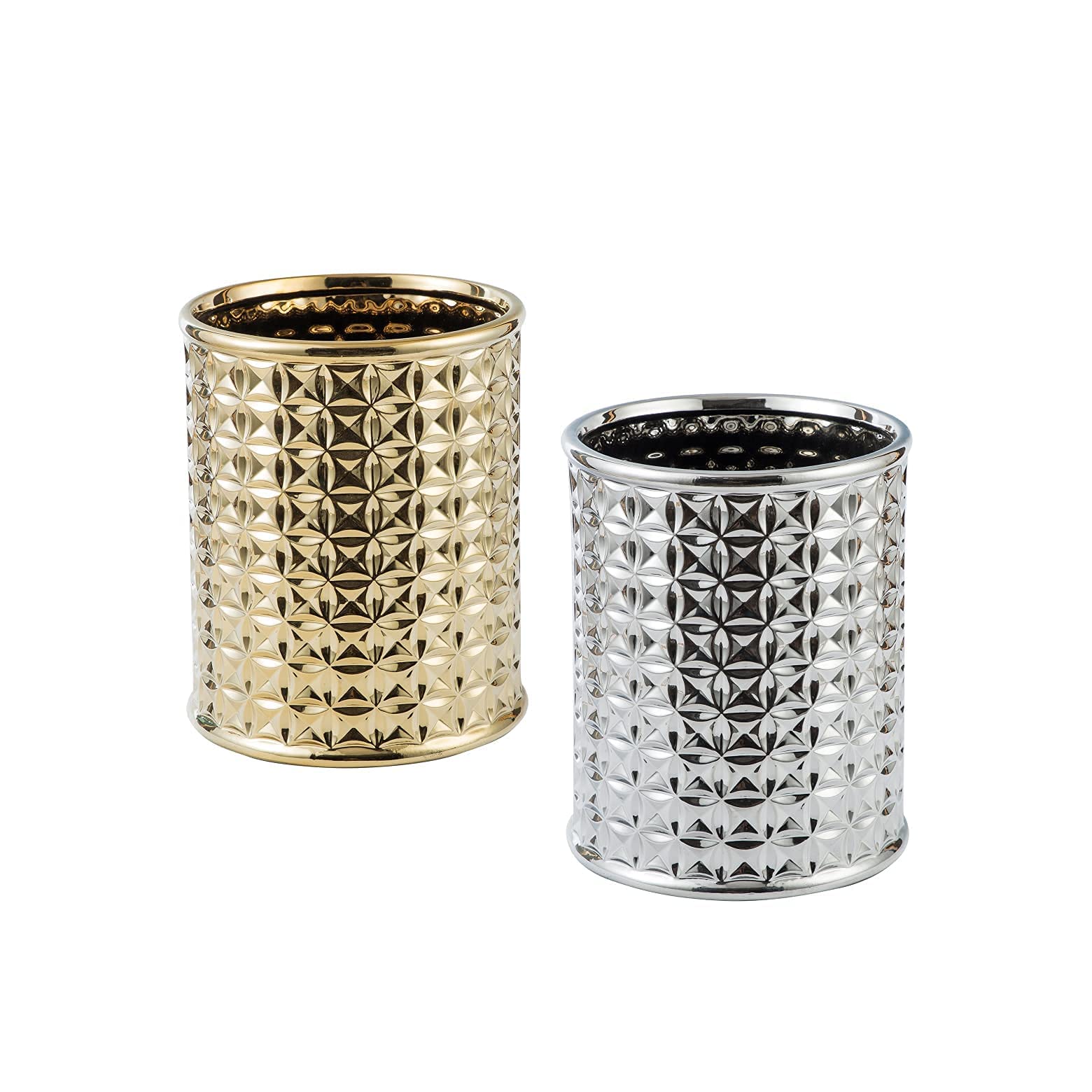 Waste Basket Bedroom Simple Human Cans,Garbage Receptacle Bin for Bathrooms, Powder Rooms, Kitchens, Home Offices - Durable Ceramics