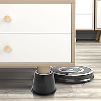 Vista 4 de BTSD-home Elevadores de cama redondos de 4 pulgadas, elevadores de muebles resistentes para marcos de cama Queen y King, sofá y mesa, elevadores