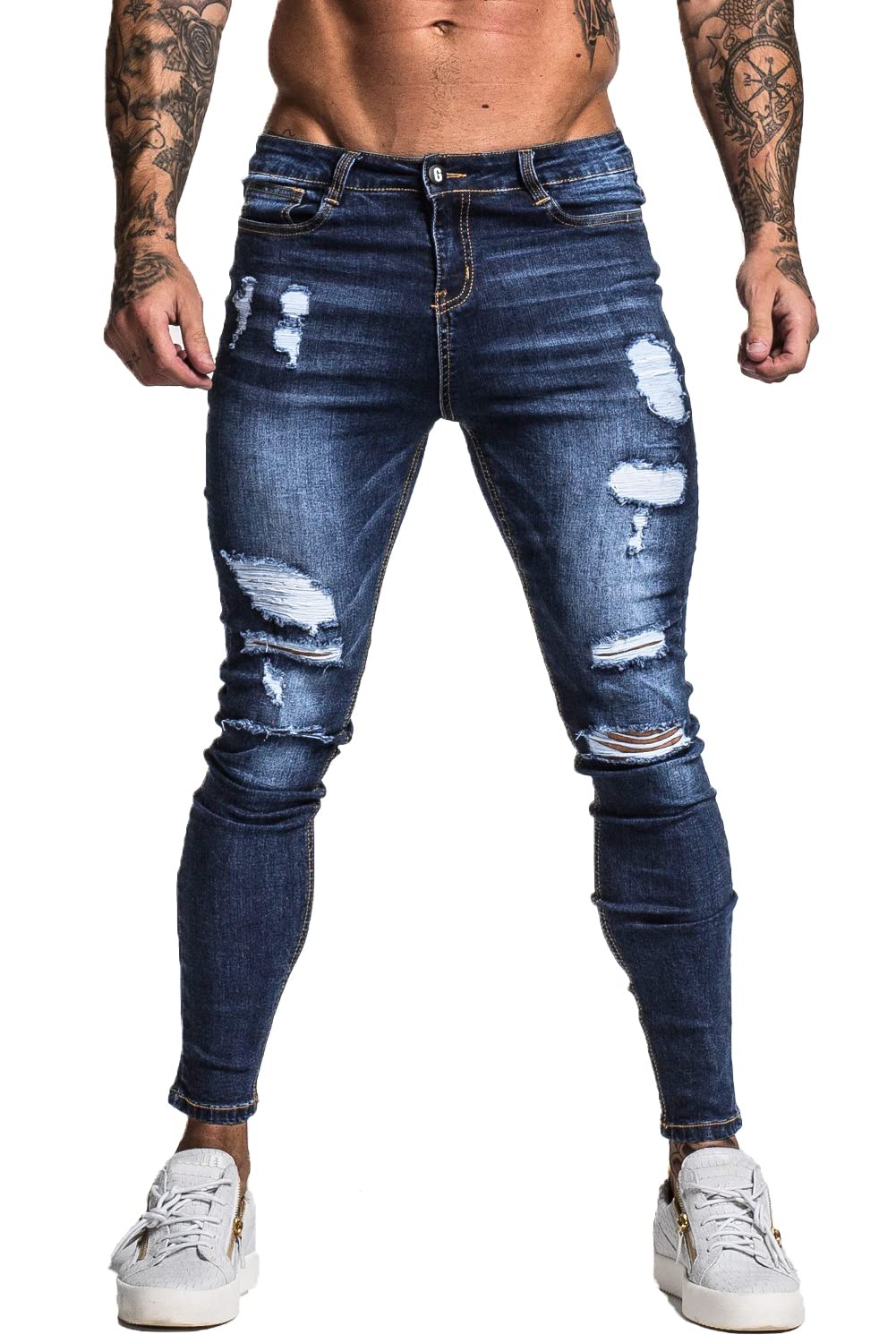 men's skinny jeans ripped