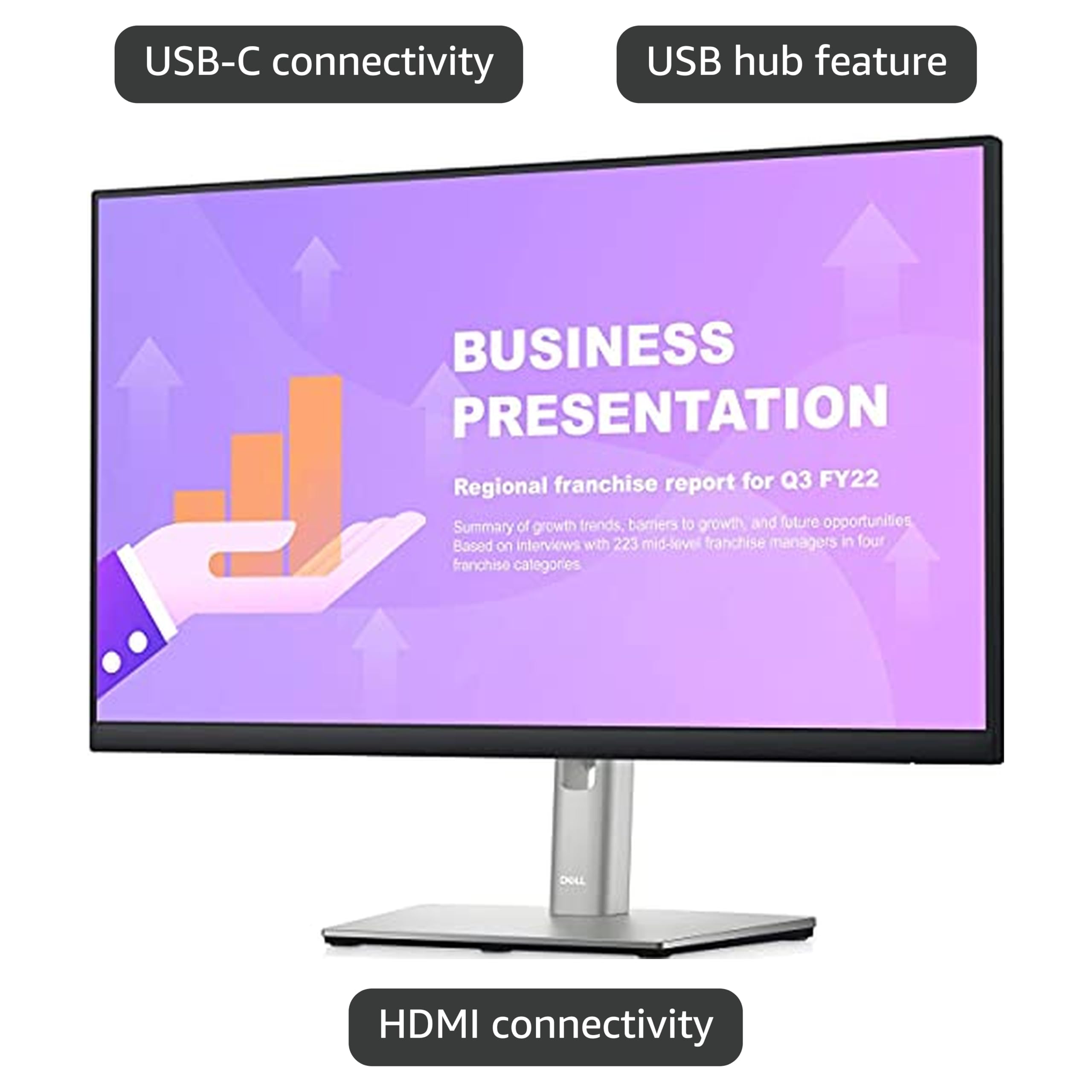 Amazon.com: Dell U2422HE UltraSharp 23.8-Inch FHD IPS Monitor with