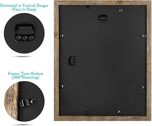 Vista 45 de Frametory, Portarretratos negro de 16 x 20 pulgadas, para fotos de 11 x 14 pulgadas con paspartú, molduras anchas (16 x 20 pulgadas, negro)