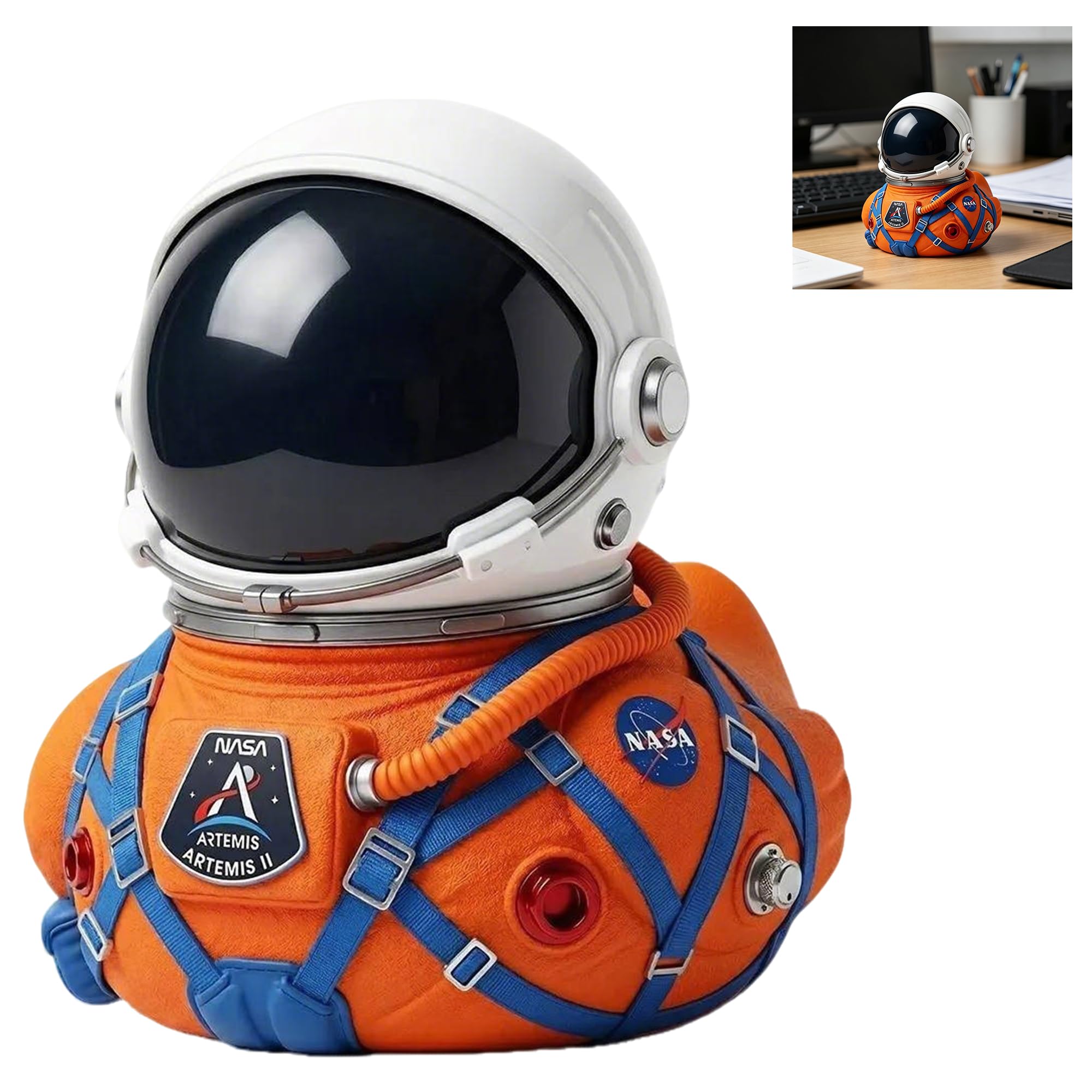 Figurines de canard commémoratives spatiales, cadeau idéal pour passionné de lune