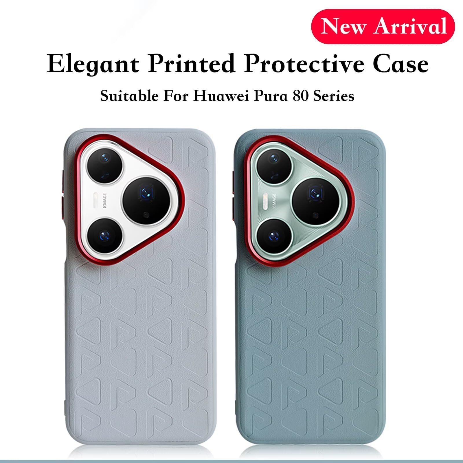 for Huawei Pura 80 Pro Case, Plain Leather Cell Phone Case,Anti Drop,360° Full Coverage Shockproof Phone Case Compatible with Huawei Pura 80 Pro ﻿ Khaki