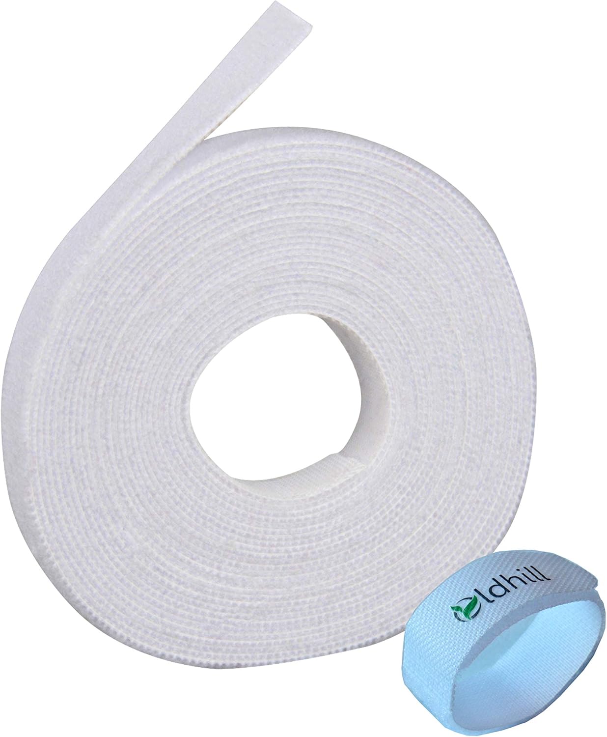 Fastening Tapes Hook and Loop Reusable Straps Wires Cords Cable Ties - 1/2"" Width, 15' x 3 Rolls Grey, BY0882403A