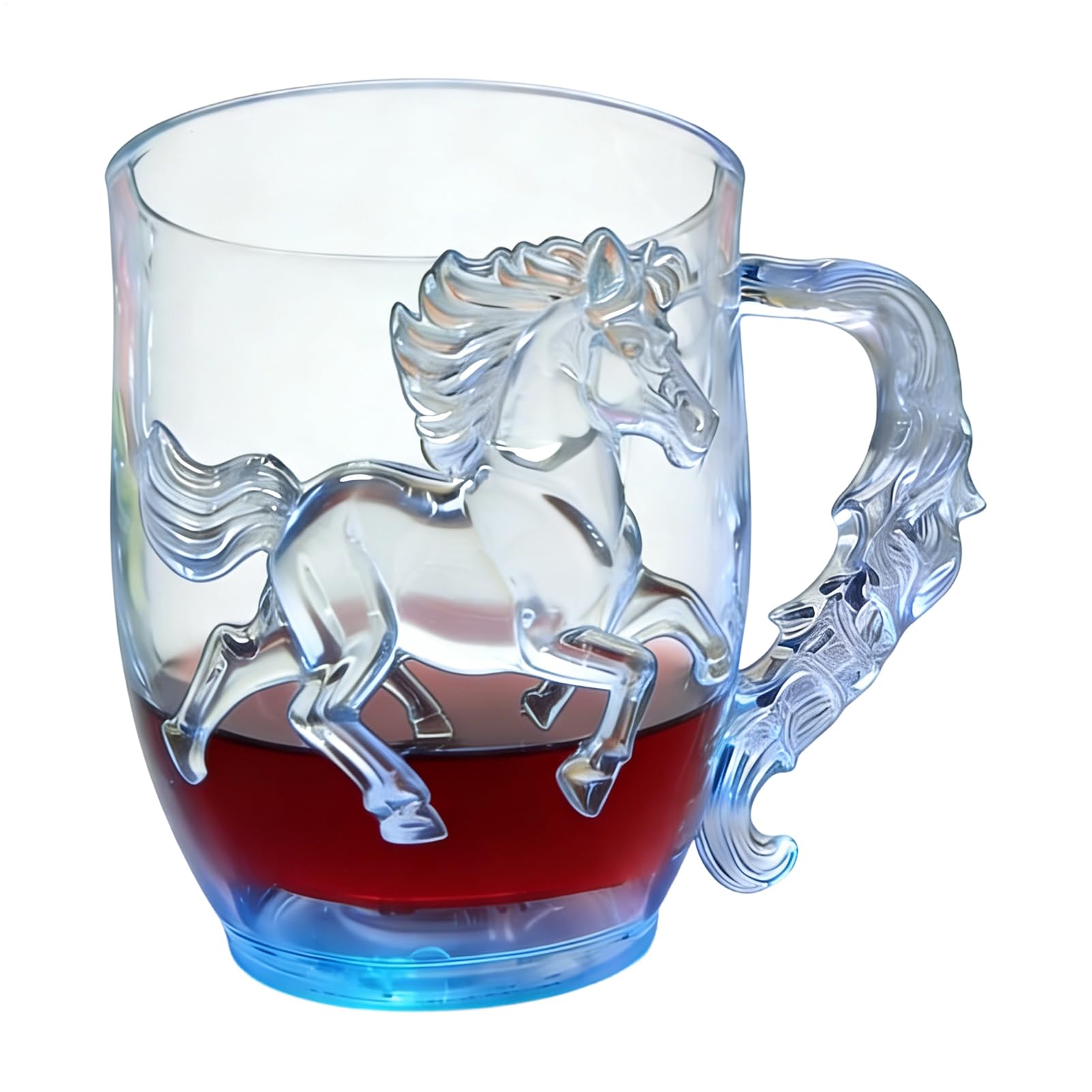 Funny Coffee Cups | Water-Activated LED Horse Drinkware - Novelty Coffee Mugs Drinking Cups | for Home Office Apartment Dorm Bar Cafe Holiday New Year Spring Festival Birthday