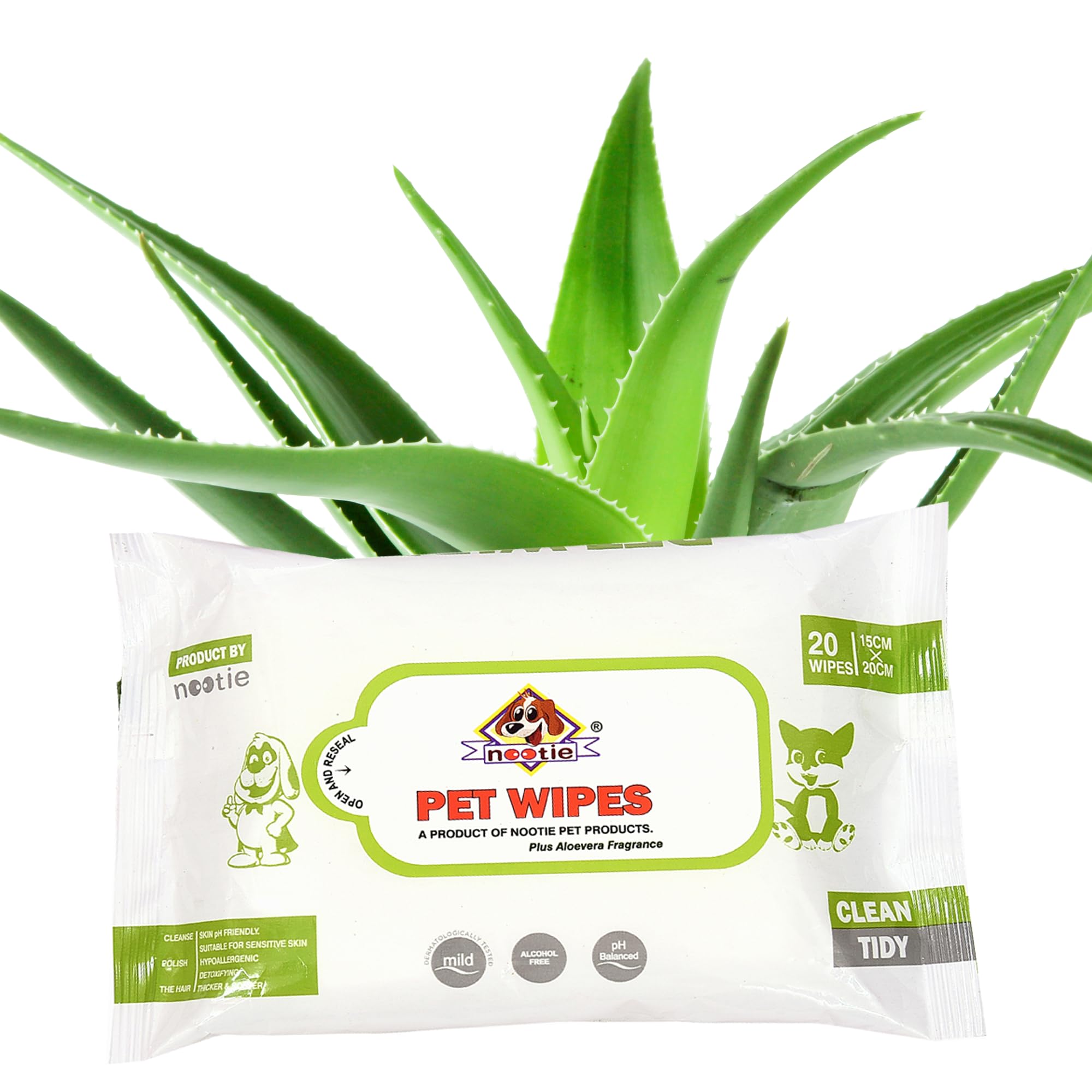 Nootie Anti Bacterial Pet Wet Wipes for Dogs,Paw Cleaning, and Daily Care Natural Extracts & Actives 15"x 20" 20 Wipes (Pack of 1) (B0CBPJ3LTM) Amazon Price History, Amazon Price Tracker