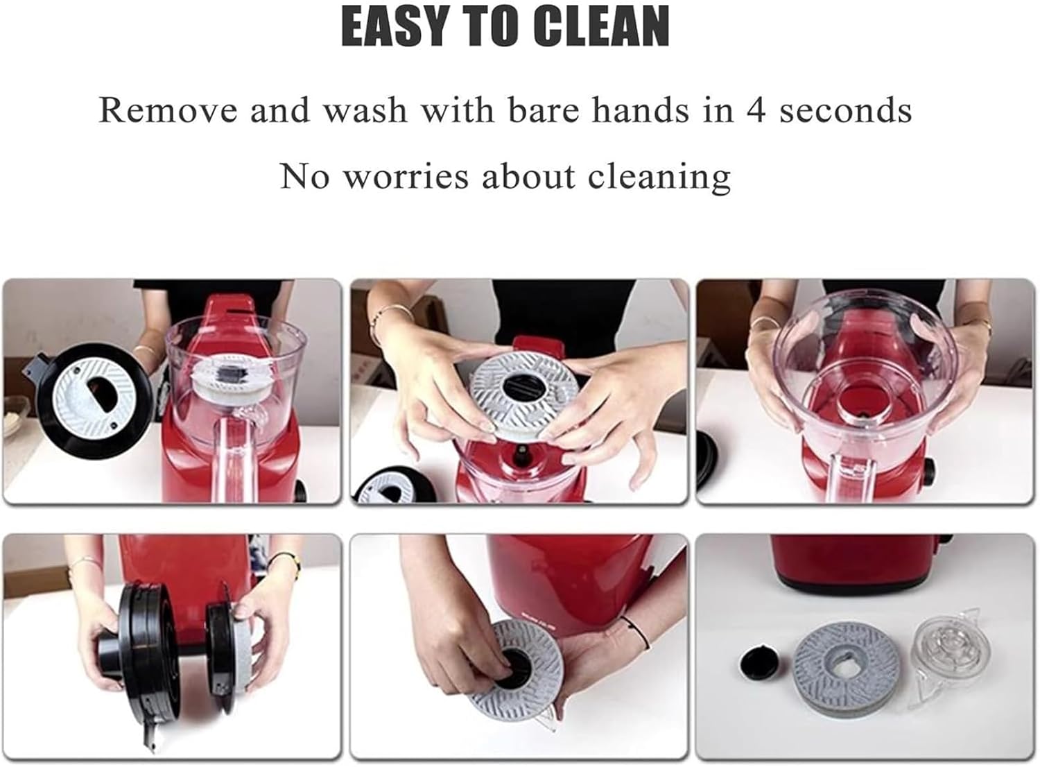 Electric Household Stone Mill Dry and Wet Grinding Machine, Multifunctional Commercial Sesame Paste Soy Milk, Tofu, Rice Noodle Rolls, Peanut Butter,C