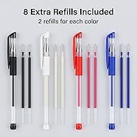 Vista 5 de Bolígrafos termoborrables para tela con 8 recambios gratis para costura y quilting, paquete de 4 colores surtidos