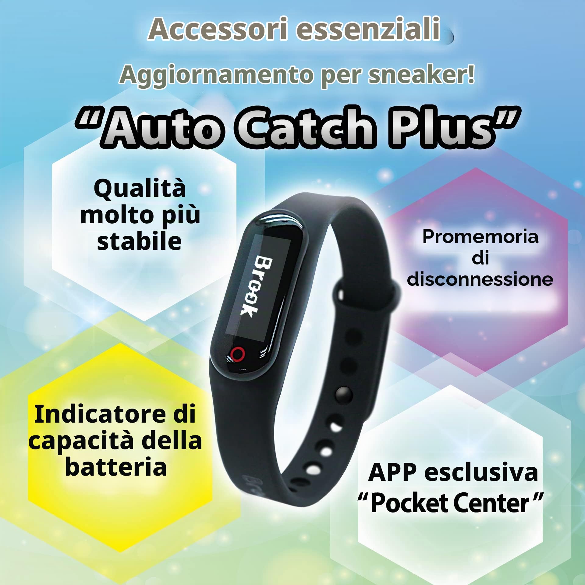 Brook Pocket Auto Catch Plus con Portachiavi – Versione Aggiornata con Cattura Automatica, Auto Spin e Raccolta Oggetti per Pokémon GO, Accessorio da Polso Compatibile