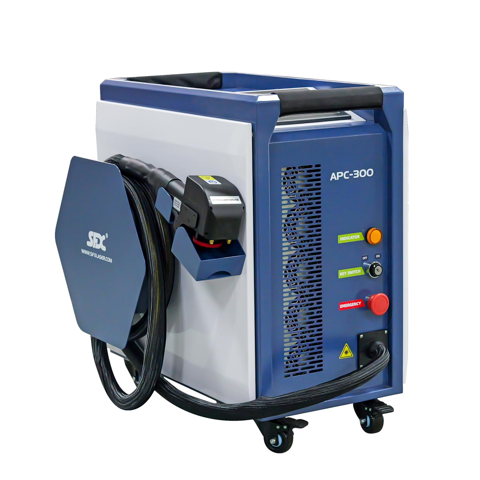 LYXCTECH 300W Laser Cleaning Machine Pulsed Air Cooling Machine for Wood, Metal, Mold, Ru…